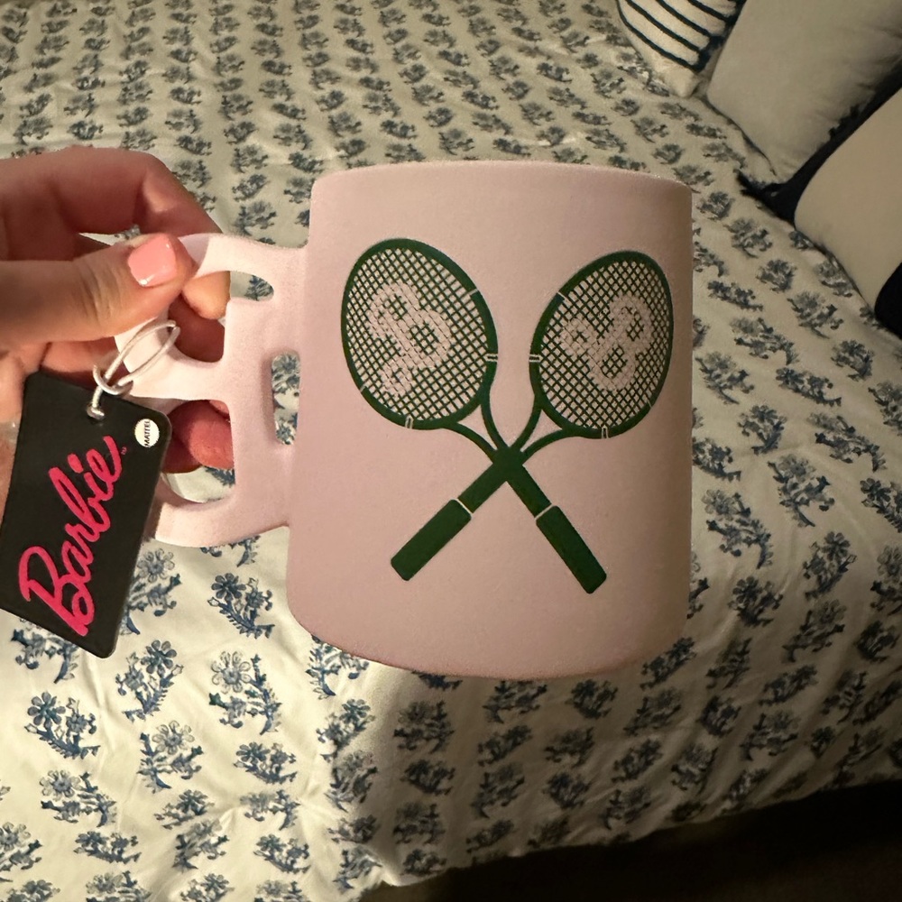 Barbie theme tennis mug !!